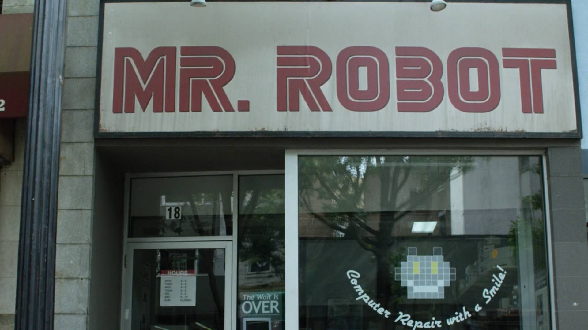 Fachada de tienda de Mr robot